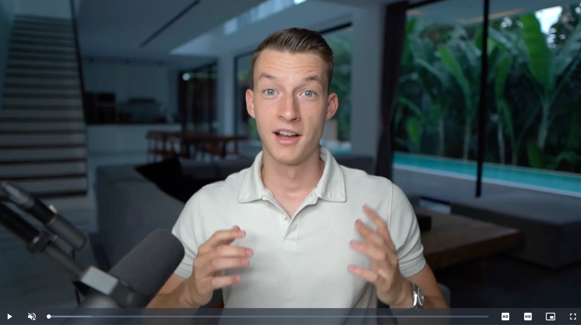 Video thumbnail showing a man talking